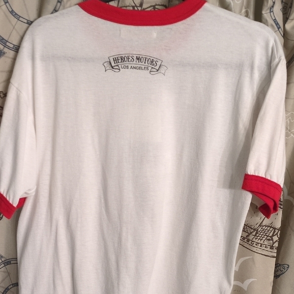 White and Red Graphic Tee - Picture 6 of 7